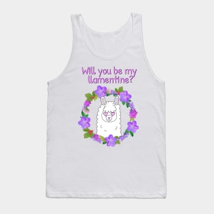 Will you be my llamentine? Tank Top